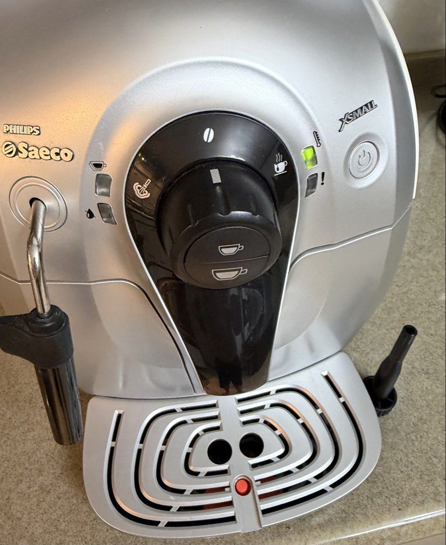Philips Saeco Xsmall Automatic Espresso Coffee Machine (Category: Coffee Machines & Makers) located in Paranaque City. Submitted by jaysanti (Listing ID 1433393215, Image 3). Description: Philips Saeco xsmall seldom used and I perfect condition. Compact and perfect for small spaces. Strong steam for making cappuccino or frothing milk, hot water for tea. 0-9-1-5-2-8-7-2-7-5-6 bean to cup automatic .