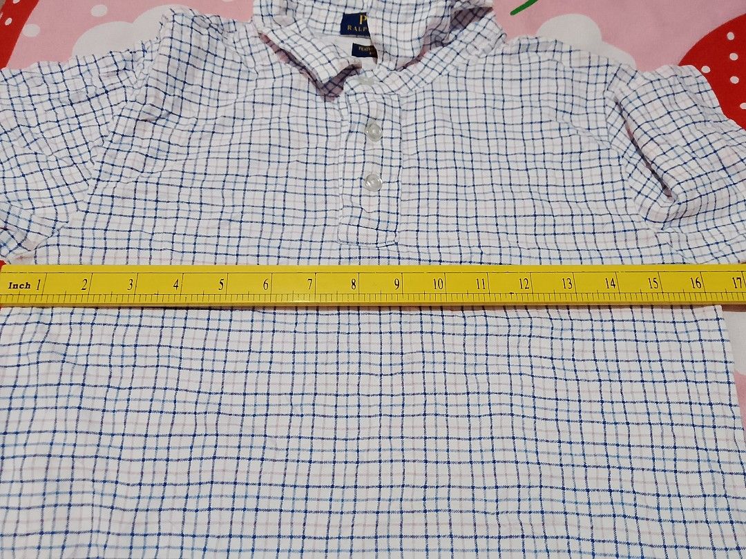 Polo Ralph Lauren Featherweight Mesh Shirt (Category: Babies & Kids Fashion) located in Roxas City. Submitted by tabot (Listing ID 1433366111, Image 3). Description: - Authentic Polo Ralph Lauren shirt - Classic white and blue plaid pattern - Excellent condition - 16.5x21.5 - Ukay2x source.