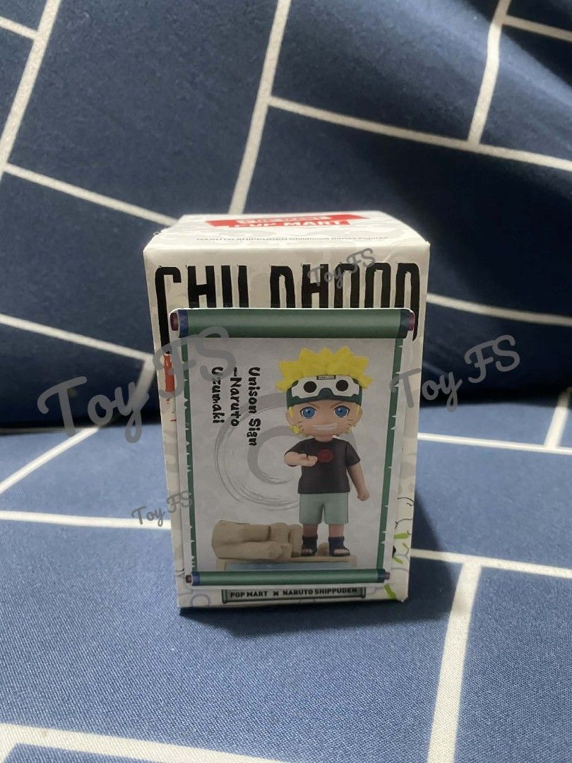 Popmart x Naruto Childhood Secret (Category: Designer & Blind Box Toys) located in Makati City. Submitted by toyfsph (Listing ID 1433248793, Image 1). Description: Popmart x Naruto Childhood Secret Uzumaki Naruto.