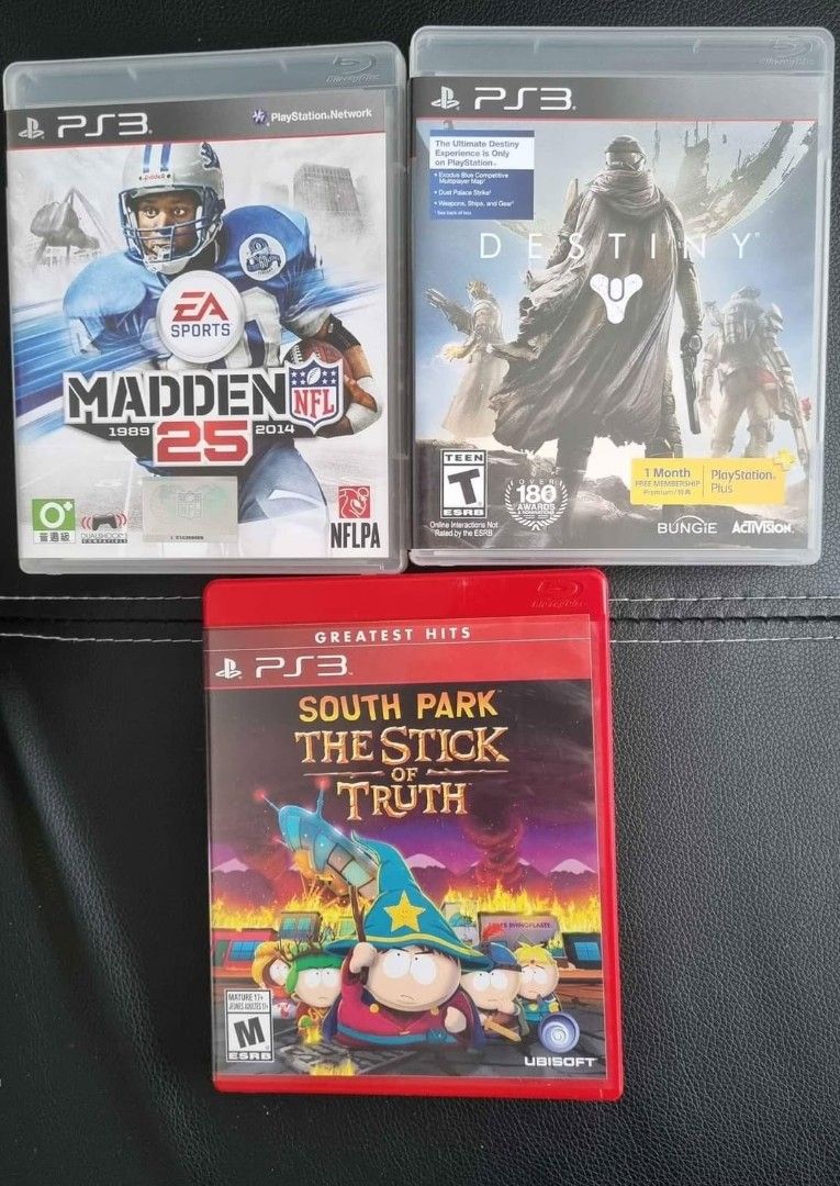 PS3 GAMES BUNDLE (Category: PlayStation) located in Mandaluyong City. Submitted by lanceq18 (Listing ID 1433309626, Image 1). Description: Take all for 500 only.