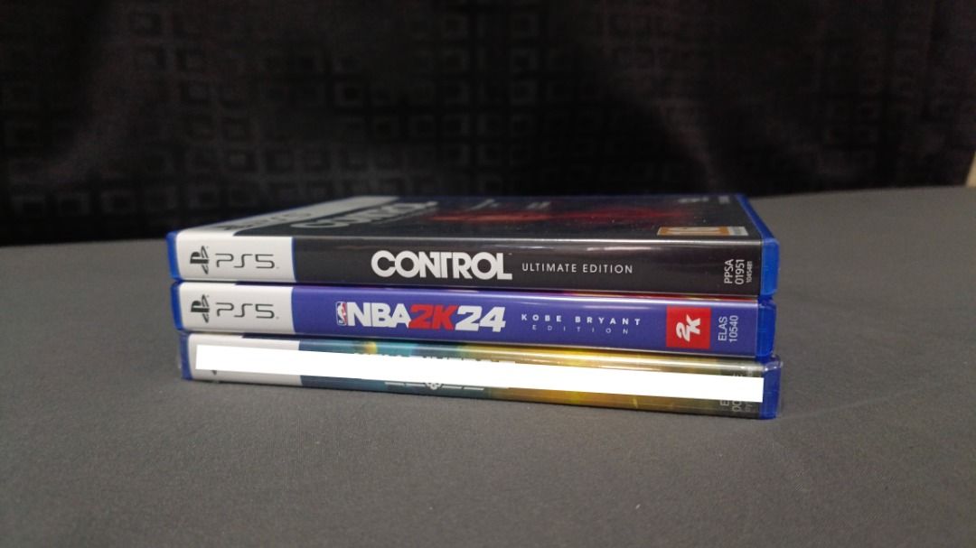 PS5 Games: Control, NBA 2K24 (Category: PlayStation) located in Paranaque City. Submitted by Mr.Mint08 (Listing ID 1433298338, Image 1). Description: RFS - Decluttering - Finished and achieved Platinum trophies - Saving up for new games Condition: - Well-kept (Discs and cases stored separately—force of habit) - No Finger Smudges on Both Dics and Case Price Range: - Heavly Discounted - Negotiable* Prices: NBA 2K24 [R3]- ₱449 Control Ultimate Editi