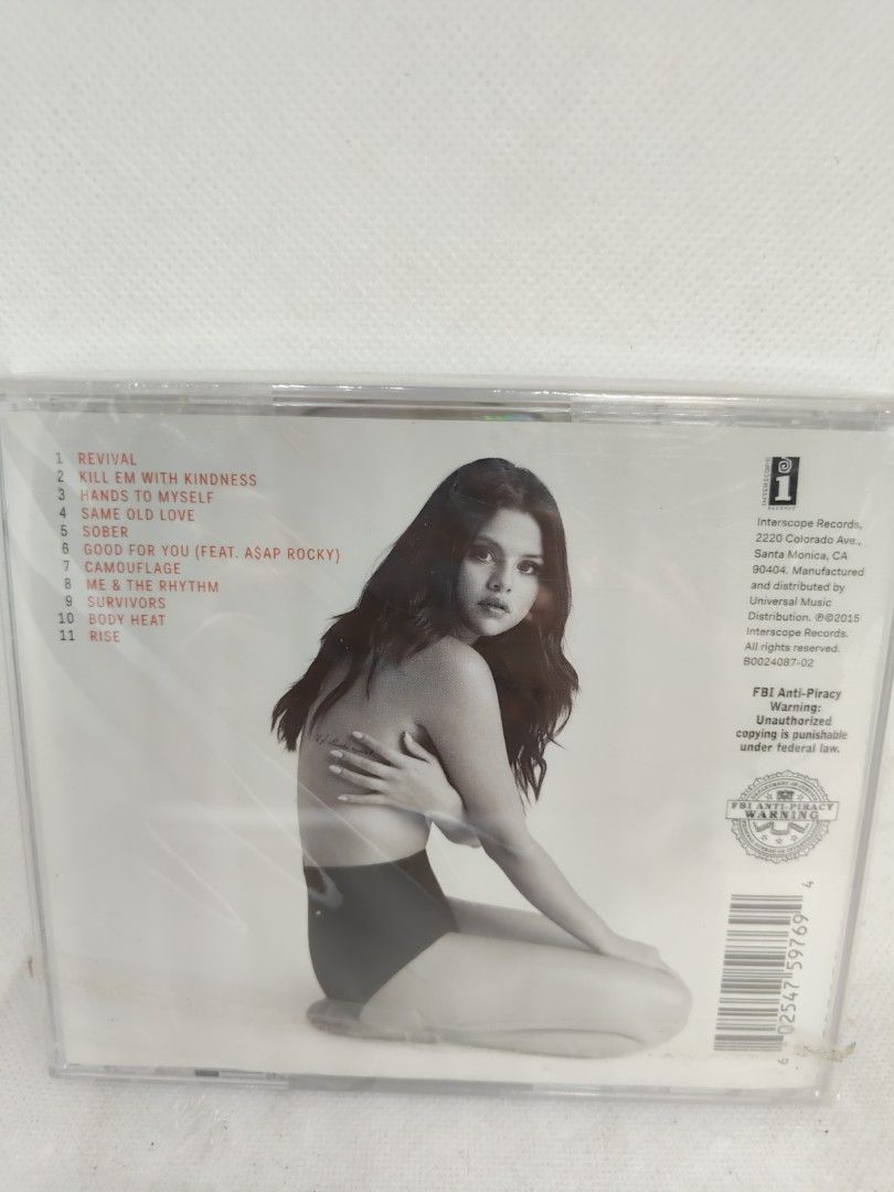 SELENA GOMEZ- REVIVAL (Category: CDs & DVDs) located in Manila. Submitted by musiccdshopnew (Listing ID 1433235754, Image 2). Description: .