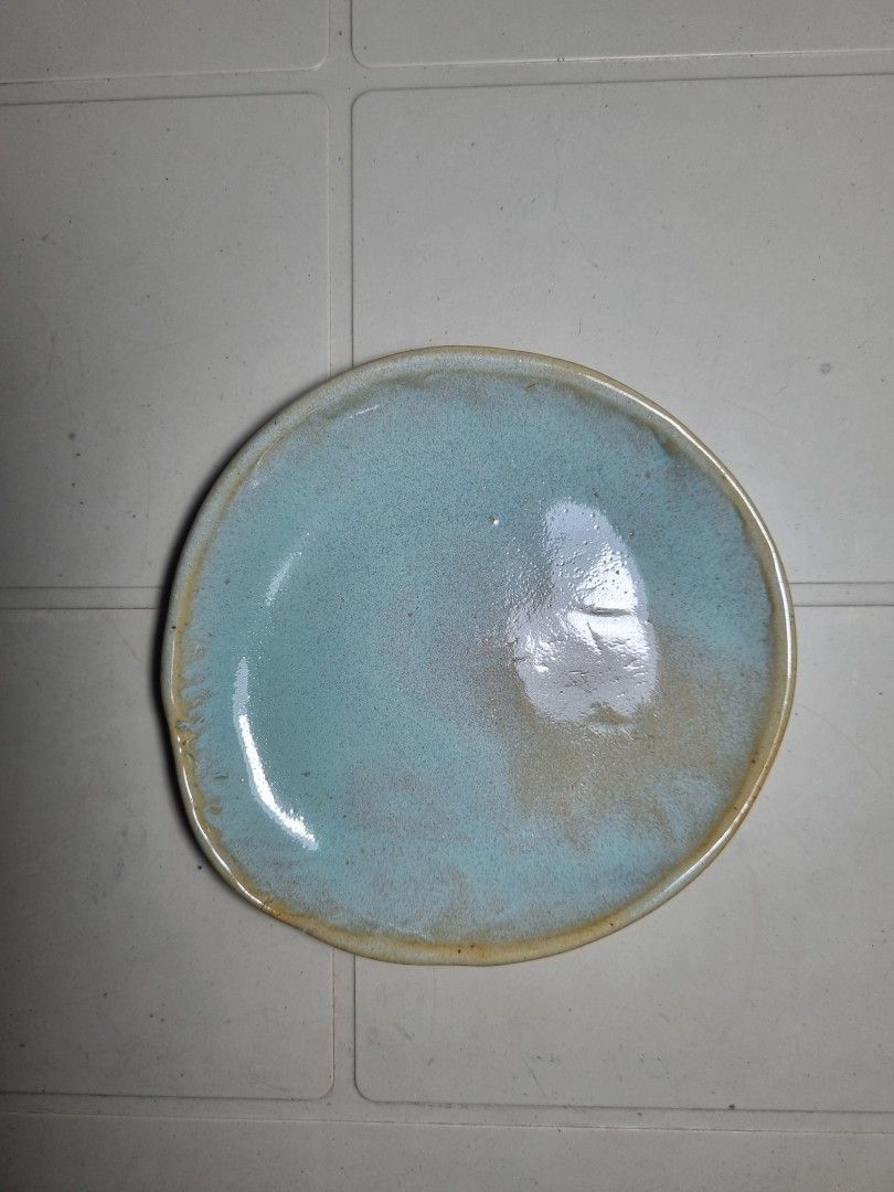 Stoneware irregular-shaped (wabi-sabi) Ceramic Plate (Category: Dinnerware & Cutlery) located in Quezon City. Submitted by declutter_bugg (Listing ID 1433346241, Image 1). Description: Please see photos for item's condition.