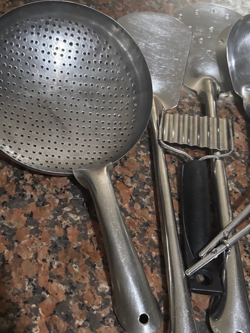 TAKE ALL: Assorted Stainless Steel Kitchen Utensils (Category: Dinnerware & Cutlery) located in Quezon City. Submitted by sortstudio.___ (Listing ID 1433245377, Image 3). Description: LAST PRICE POSTED. What you see is what you get..
