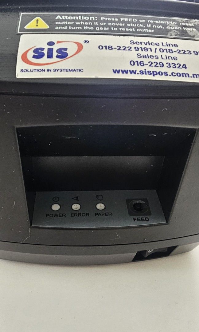Thermal Printer (Category: Printers, Scanners & Copiers) located in Petaling Jaya. Submitted by bravetree.699cfd (Listing ID 1433259293, Image 3). Description: Model CP-Q1T Auto cut.