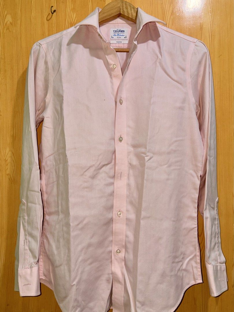 T.M. Lewin Pink Non-Iron Shirt (Category: Tshirts & Polo Shirts ) located in Manila. Submitted by ciiii1 (Listing ID 1433230926, Image 2). Description: - T.M. Lewin pink shirt - Fitted style - Made of cotton - Long sleeves - Button-down front - Size: 15/38cm, 34/86cm - Non-iron.