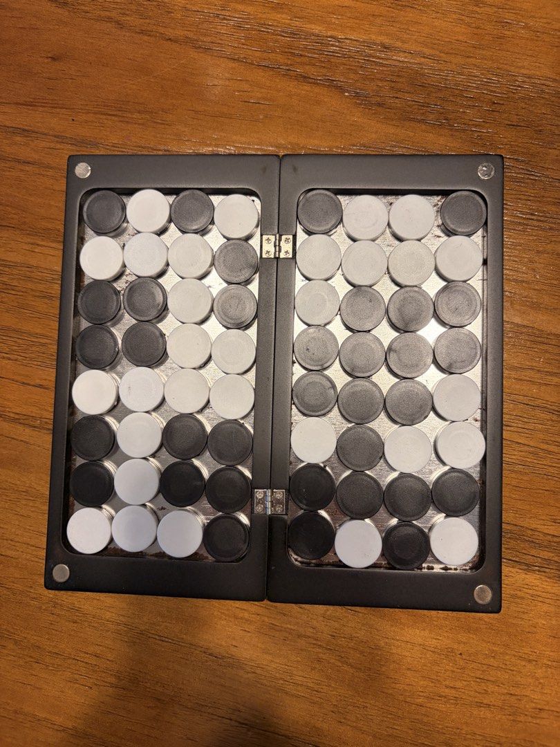Backgammon Set (Complete) (Category: Board Games & Puzzles) located in Singapore. Submitted by chubbyvampire (Listing ID 1433258907, Image 2). Description: - Foldable board for easy storage - Magnetic - Includes all game pieces .