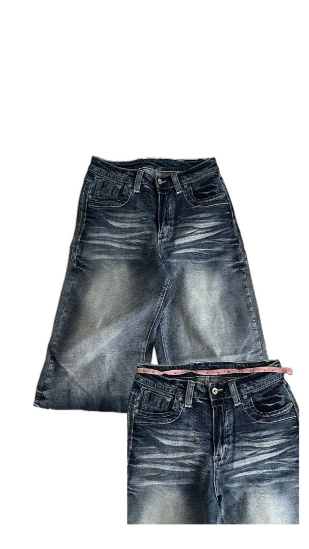 Wide Leg Grunge Bermuda Shorts (Category: Jeans) located in Pasig City. Submitted by hauerking (Listing ID 1433287383, Image 2). Description: Grunge-beachy perfect for summer bermuda shorts! Please help me declutter, will be moving out MOP: GCASH / SF BY BUYER.