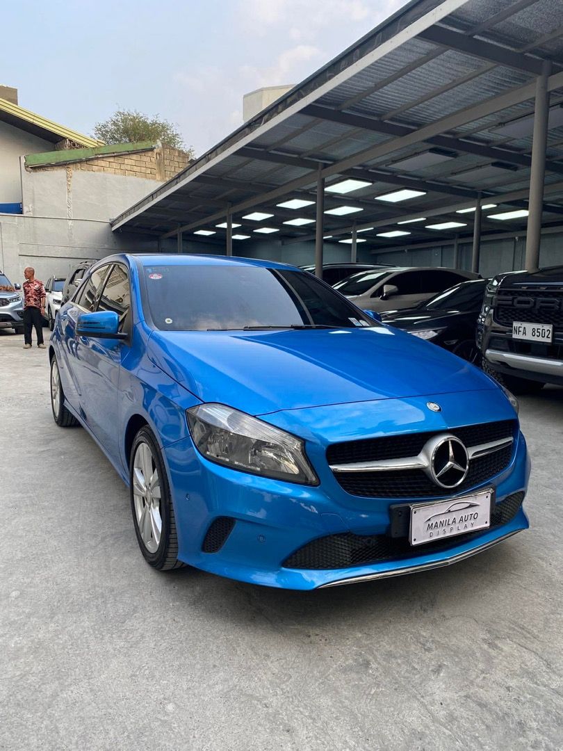2017 Mercedes-Benz A180 Urban (Category: Used Cars) located in Pasig City. Submitted by mad_cars (Listing ID 1433417417, Image 3). Description: 2017 MERCEDES BENZ A-CLASS AUTOMATIC TRANSMISSION ₱788,000 Blue 1 ending plate 34tkms mileage Automatic Transmission Good as new Ready to drive No history of flood. By the way, my name is SIR DAVID. Please look for me when you are here. I'll be the one to assist you po :) Address: San Rafael St. Cor. San 