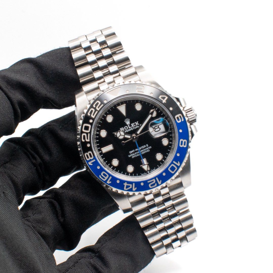 2021 Full Set Rolex GMT-Master II Batgirl Ref. 126710BLNR Jubilee (Category: Watches) located in Singapore. Submitted by singapurawatches (Listing ID 1433428349, Image 2). Description: Rolex GMT-Master II Batgirl Ref. 126710BLNR Jubilee Year 2021 Diameter: 40mm Original box: yes Original papers: yes 📍Shop based! Payment mode: Cash Bank transfer Credit card Additional 3% for credit card payment. Credit card installment available with OCBC Bank..