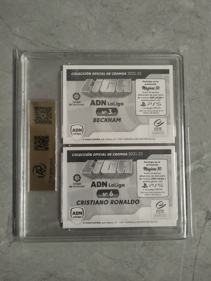 2021 Panini Stickers David Beckham Cristiano Ronaldo Real Madrid Legend stickers RPA 10 Pristine (Category: Vintage Collectibles) located in Singapore. Submitted by vintage0831 (Listing ID 1433430262, Image 2). Description: .