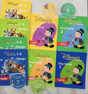 Disney world of english sing along 出售| 兒童書籍| Carousell Hong Kong