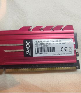 AData XPG D10 DDR4 3200MHz 8GB Memory
