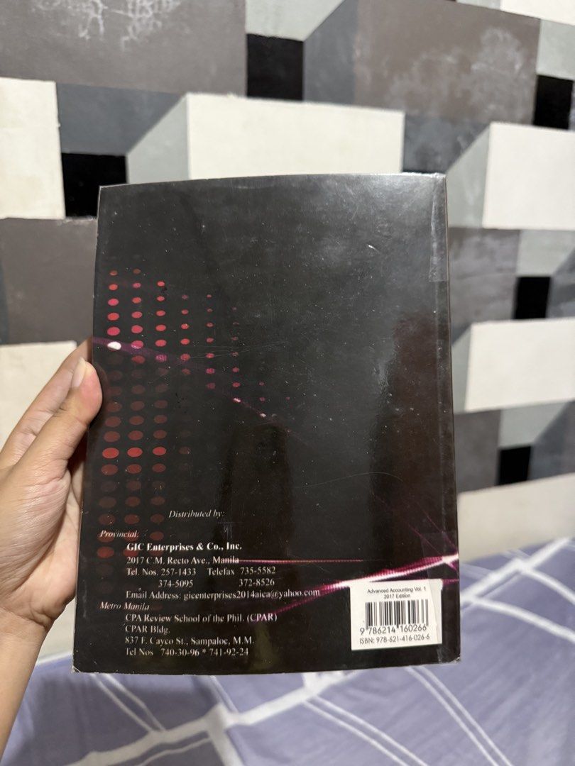 Advanced Accounting v1 2017 edition Guerrero (Category: Textbooks) located in San Mateo. Submitted by cdecluttering_ (Listing ID 1433421452, Image 2). Description: - no highlights or any writing (with plastic cover).