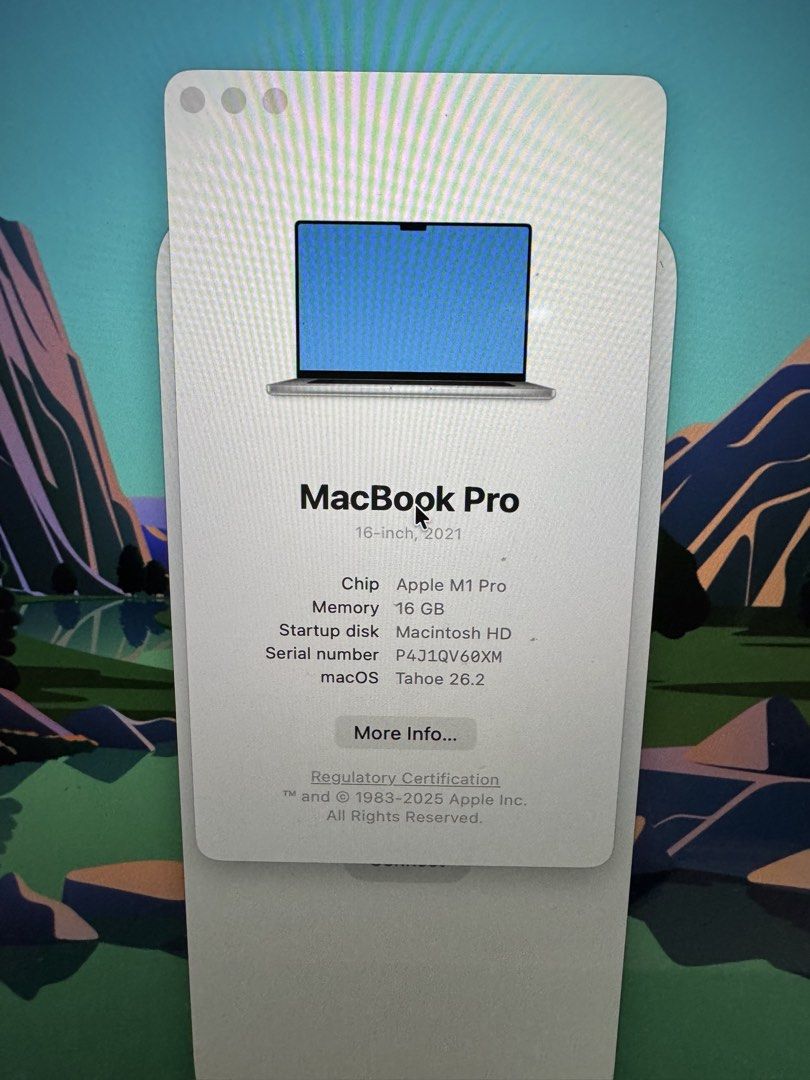 Apple MacBook Pro M1 Pro 16 inch 16GB 1TB439428723739217926