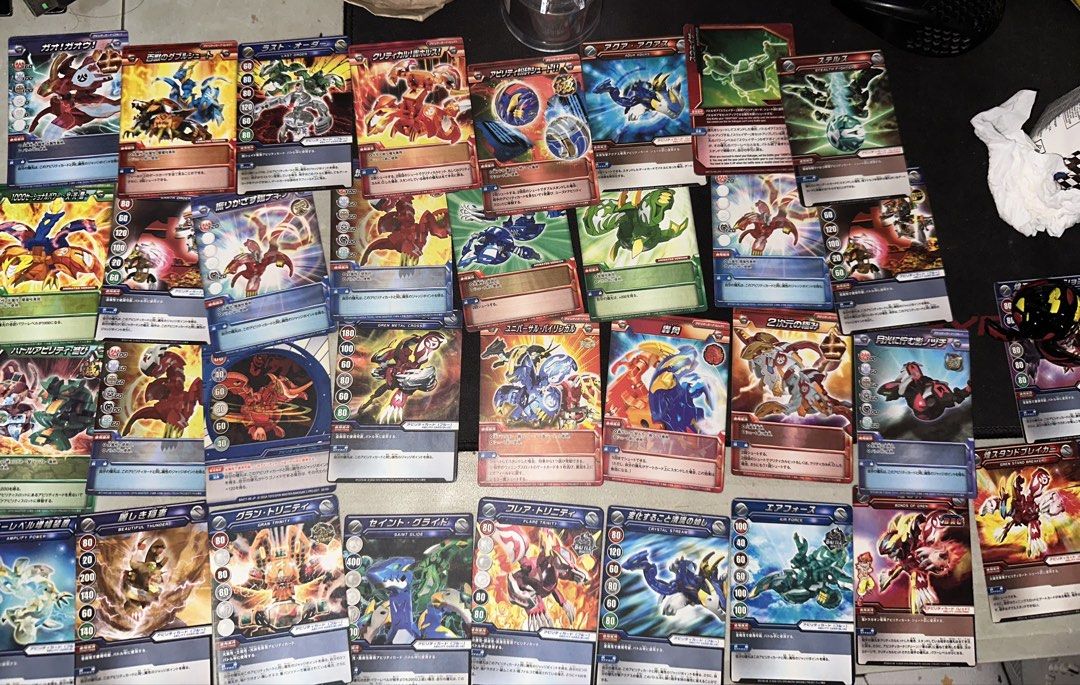 Bakutech and Bakugan Cards (Category: Raw Singles) located in Manila. Submitted by jayeobo (Listing ID 1433459360, Image 3). Description: 50 each for common 100 metal cards 150 for Bakutech Rares Total of 100 cards .