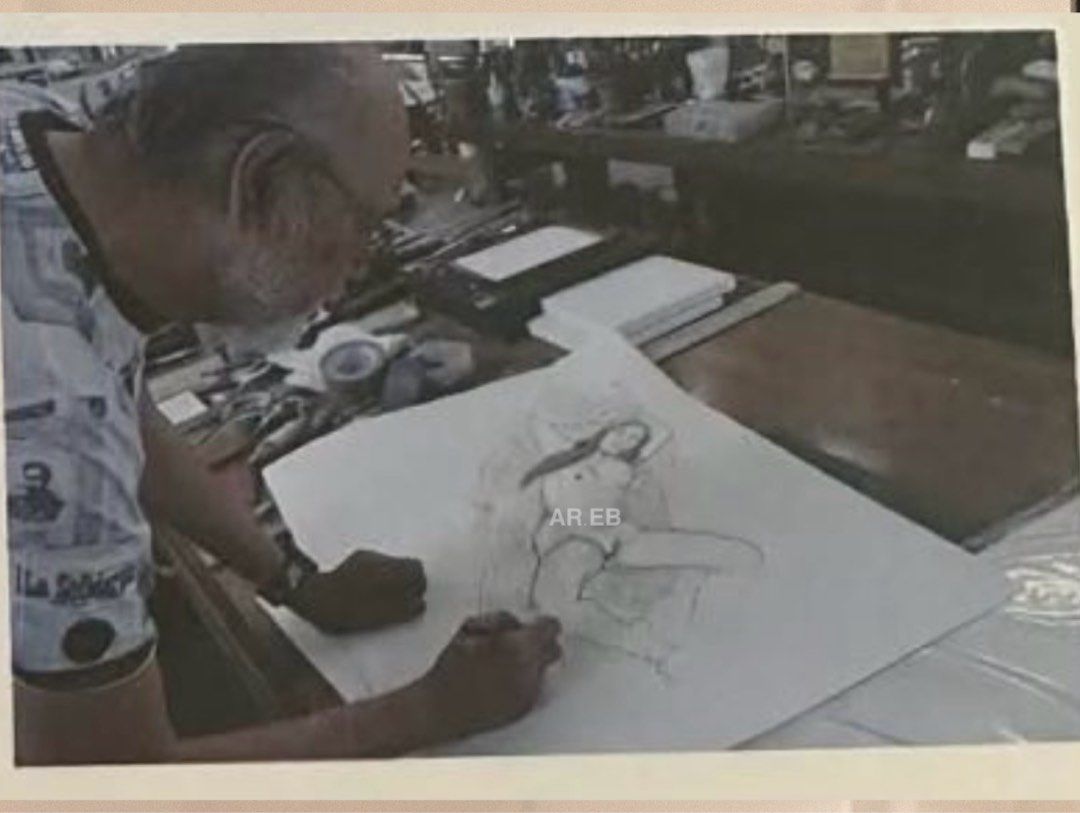 BenCab “Female Nude” (Category: Art & Prints) located in Pasig City. Submitted by arlbnaaa81963 (Listing ID 1433416015, Image 2). Description: - Original nude sketch - Features a reclining female figure - Comes with COA and photos - Framed artwork.
