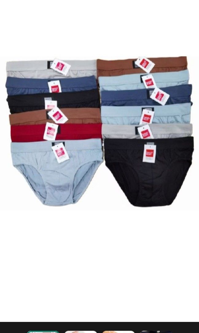 BENCH BODY BRIEF FOR MEN'S (Category: Underwear) located in Manila. Submitted by feyruiz (Listing ID 1433459410, Image 1). Description: BENCH BODY BRIEF PHP 75 EACH ONLY! ASSORTED COLORS SMALL TO DOUBLE XL.