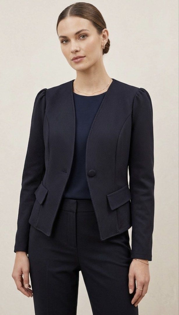 Black Blazer with Pockets (Category: Coats, Jackets and Outerwear) located in Quezon City. Submitted by maydaze29 (Listing ID 1430735402, Image 2). Description: Fitted only never worn but runs small on me. No when worn pics Location: qc.