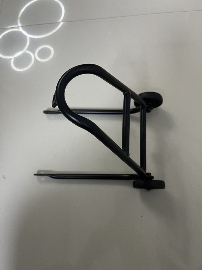 Brompton Alloy Quarter Rack with Brompton Easy wheels (Category: Announcements) located in Manila. Submitted by ncmbrbgddf58183 (Listing ID 1433539095, Image 3). Description: - Quarter Rack for Brompton - Black made of alloy material - With Original Brompton Easy Wheels.