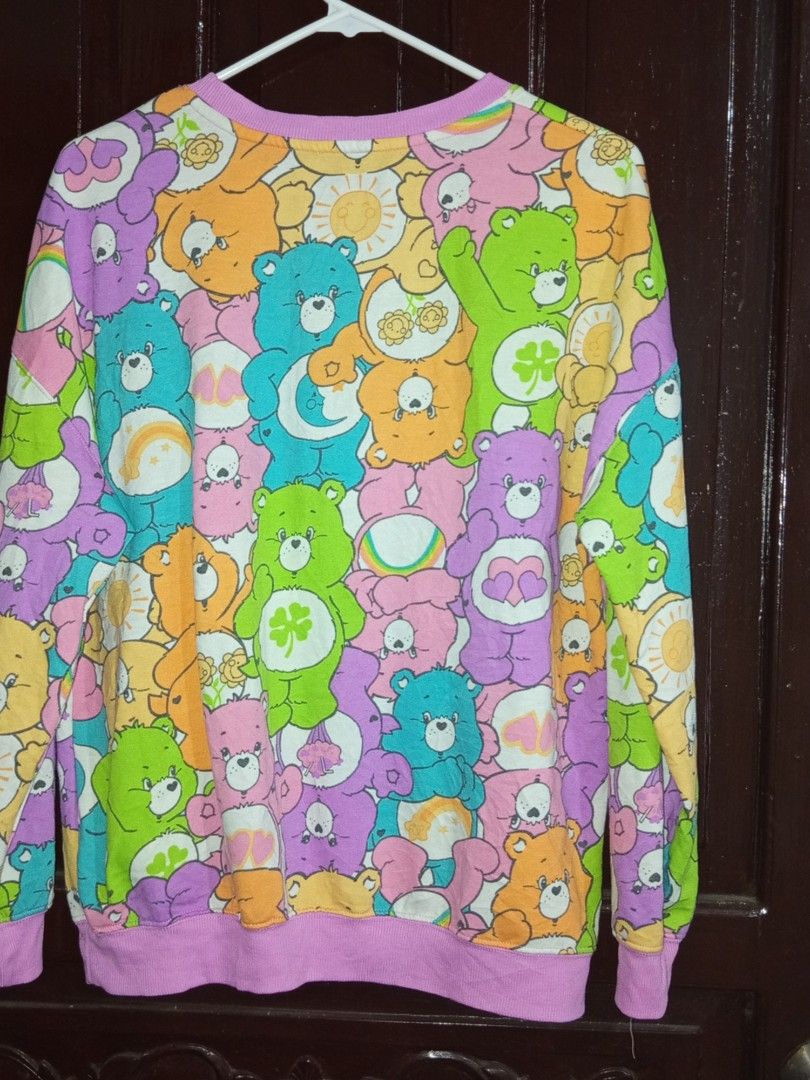 Care Bears AOP crewneck sweatshirt (Category: Longsleeves) located in Manila. Submitted by thriftspotting (Listing ID 1433523069, Image 3). Description: small - medium.