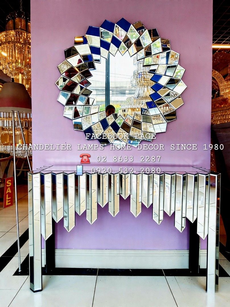 Console table with mirror (Category: Mirrors) located in Manila. Submitted by aranyailawan (Listing ID 1433520409, Image 1). Description: COLLECTING ORDERS SAME DAY DELIVERY SHIPPING We're now open to serve you DESIGN ORDER NAME ADDRESS LANDMARK CELLPHONE NUMBER#ModernChandelier #Chandelier #CeilingLamps #Solar #lightingfixture #lightingdecor #lightingtrendz #minimalistchandeliers #Nordicchandelier #nordiclamps #InteriorDesign #ModernHome #Interi