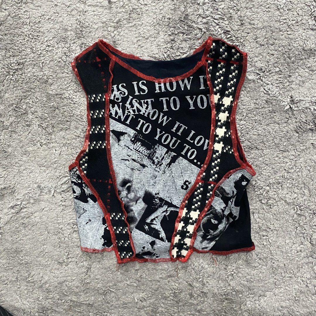 Ghostboy patchwork upcycled top (Category: Shirts) located in Shah Alam. Submitted by ketchuplemonade (Listing ID 1433449336, Image 1). Description: 1 of 1 Ghostboy top. Bought for around RM150 and selling it for very discounted price..