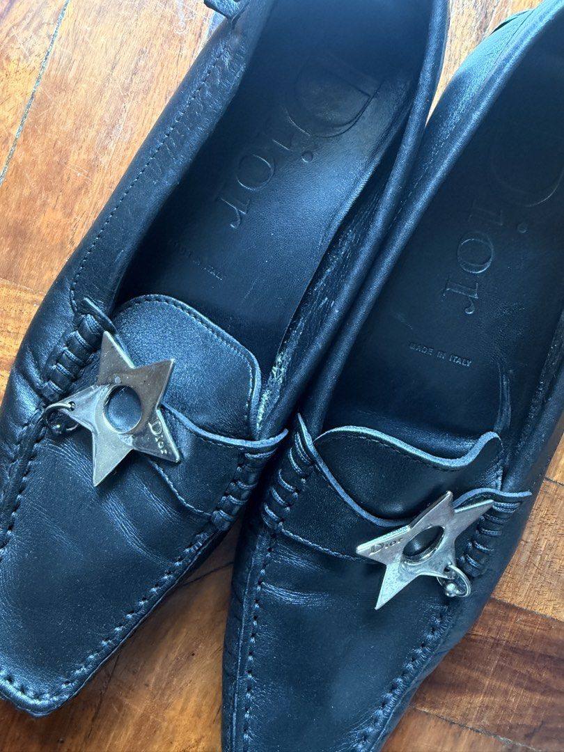 Dior Hardcore Black Loafers (Vintage) (Category: Loafers) located in Makati City. Submitted by guuhhb (Listing ID 1433422381, Image 3). Description: - Dior Hardcore Star Black Loafers - 100% Authentic - Size EU38 / 24.5cm - Best fit for people with slim feet RFS: Doesn’t fit me.