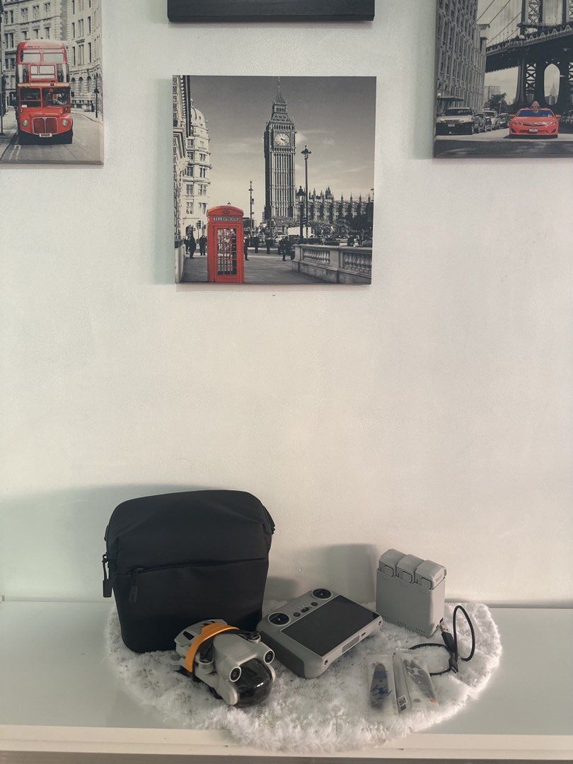 DJI Mini 3 Pro Drone with DJI RC & Fly More Combo Kit (Category: Drones) located in Naga. Submitted by nomadx (Listing ID 1433508650, Image 2). Description: DJI Mini 3 Pro (DJI RC + Fly More Combo) – Like New Selling my DJI Mini 3 Pro with DJI RC and Fly More Kit. Only flown briefly during my trip to Hawaii and has not been used since. Condition: Like new, no issues at all Very minimal flight time Well taken care of and stored properly Includes: 