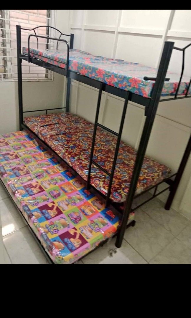 Double Deck Single With Pull Out With Ordinary Foam (Category: Bed Frames & Mattresses) located in Manila. Submitted by jhengsellav (Listing ID 1433431588, Image 2). Description: CASH ON DELIVERY/ FREE STALLATION ADDITIONAL DELIVERY FEE DIPENDE SA LOCATION. BRAND NEW HEAVY DUTY GOOD QUALITY COMPLETE ACCESSORIES. MESSEGE FOR INFO 0 9 5 4 3 3 6 8 8 3 2.