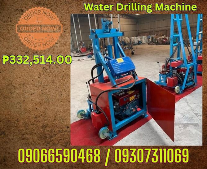 EB-130 Electric Start Hydraulic Water Well Drill Rig Small Drill Machine (Category: Looking For) located in Caloocan City. Submitted by ef5618466-97134 (Listing ID 1433465921, Image 1). Description: working size Overall dimension 1100*1000*2700mm Package Size 1100*1000*1900mm Drill Machine Weight 350KG Applicable power Diesel engine Pump power 1.5KW Rod 1.5m Package Volume 1.1*1.0*1.9=2.09m3 （subject to reality） Borehole diameter Within 60mm-350m