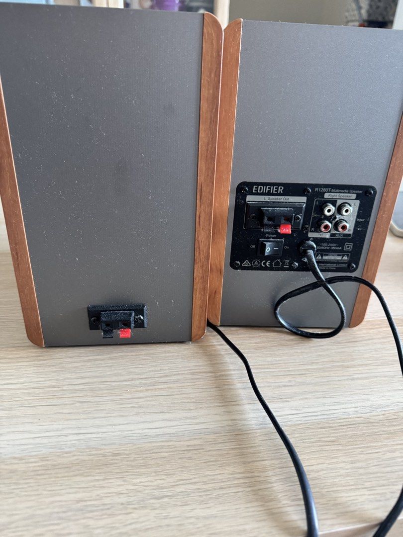 Edifier R1280t Back Panel Edifier R1280T Speakers, Audio, Soundbars, Speakers & Amplifiers on ...
