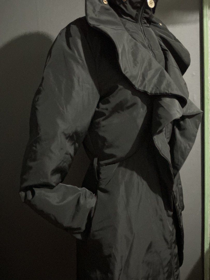 Elizabeta franchi coat (Category: Coats, Jackets and Outerwear) located in Angeles City. Submitted by goodbuysathome (Listing ID 1433568749, Image 3). Description: AutheyElizabetta franchi black down jacket puff long coat Measurements on photos Never worn like new pa po Lp posted.
