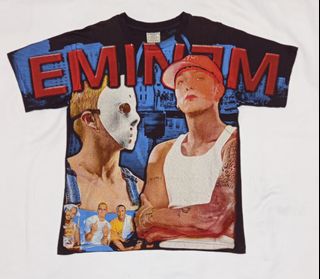 STUSSY X EMINEM PHOTO TEE VINTAGE SHIRT SINGLE STITCH, Men's