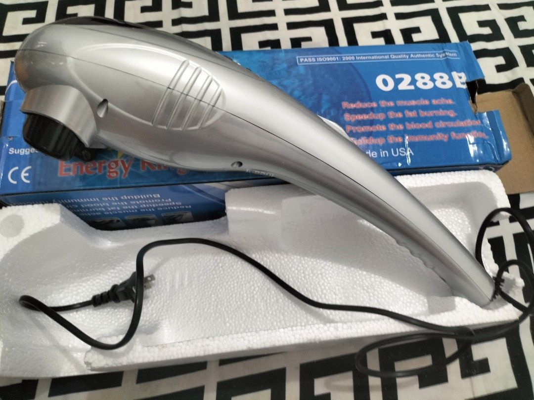 Energy King Massager 0288P Infrared (Category: Massage Devices) located in Las Pinas. Submitted by declutter.with.eca (Listing ID 1433404213, Image 3). Description: - Energy King Massager 0288P - Infrared massager for muscle ache relief - Helps speed up fat burning - Promotes blood circulation - Boosts immunity - Includes original box - Made in USA - Suggested Retail Price: $68.