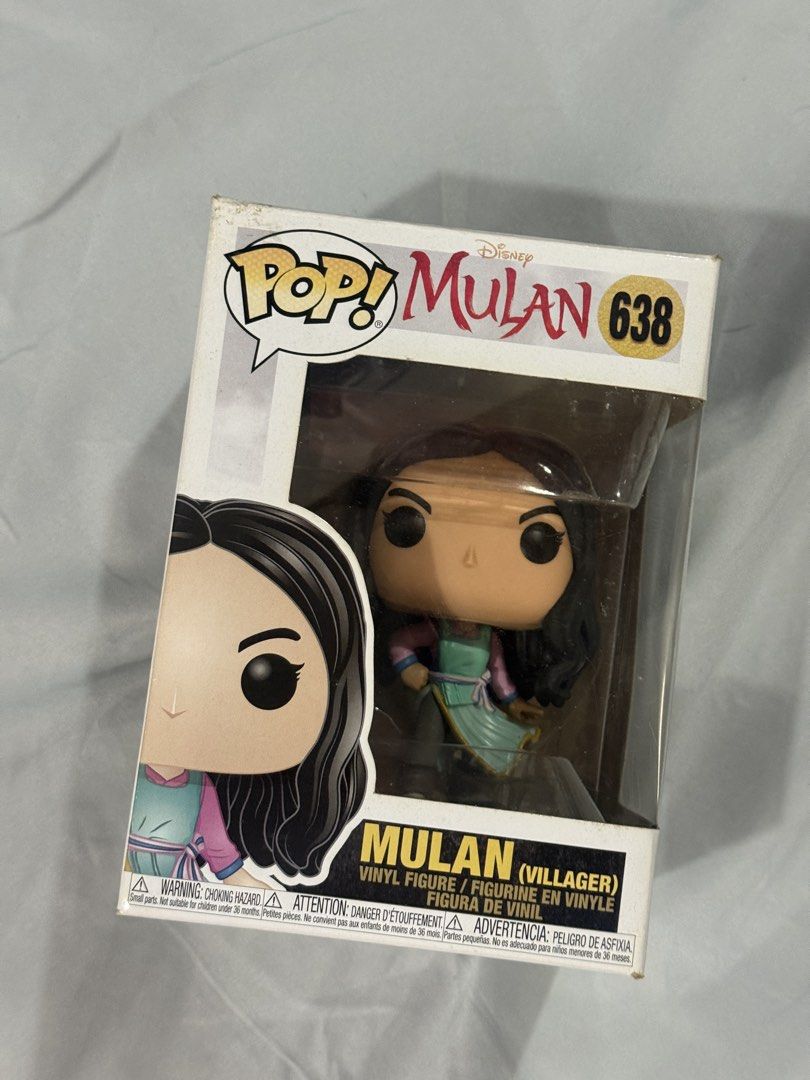 Funko Mulan Disney (Category: Designer & Blind Box Toys) located in San Mateo. Submitted by blondieswizzle (Listing ID 1433489532, Image 1). Description: Selling my Mulan Funko Pop - not noob - box condition, 6/10 .