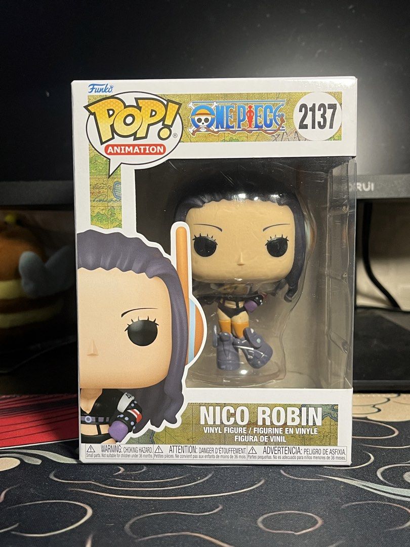 Funko Pop! One Piece - Robin #2137 (Category: Designer & Blind Box Toys) located in Makati City. Submitted by angelatheberry (Listing ID 1433569470, Image 1). Description: Robin #2137 - ₱600 MOP: GCASH/BANK MOD🚛: LALAMOVE/LBC(Buyer's Expense) LOC📍: Rizal/Makati/QC - Pick up point to be arranged based on agreed schedule. (All pops are located in Rizal) .