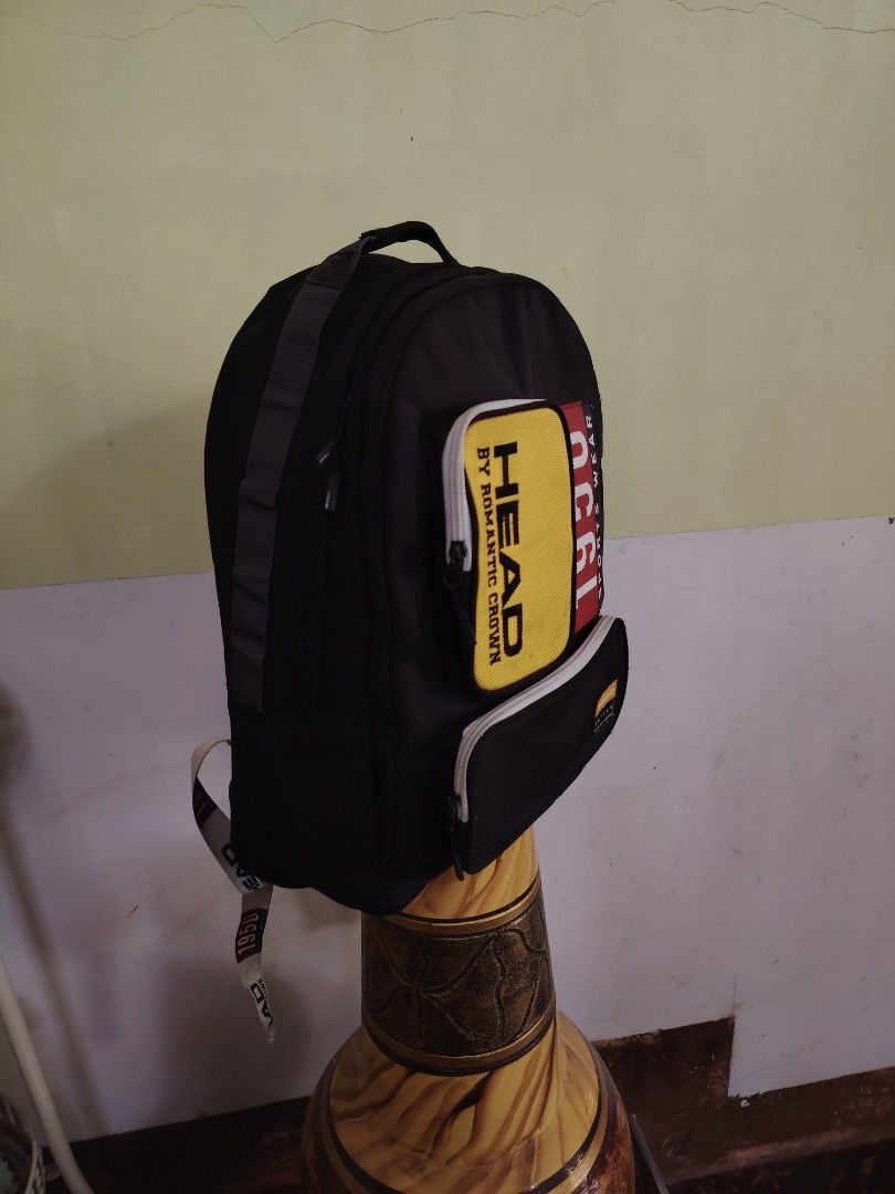 Head 1950 Sports Wear Backpack (Category: Backpacks) located in Bulacan. Submitted by branded_murayta (Listing ID 1433502004, Image 2). Description: AVAℹ️LABLE • Authentic HEAD Backpack in Black • semi Large in size ( 15x 11.5 x 6inches) ❤️perfect for office,school, work & everyday use 👉 Has spacious compartment • Has padded laptop pocket • Fits 16-inch laptop 👍 excellent condition • Durable • Php 980 #targus backpack #laptop 👉 Payment first v