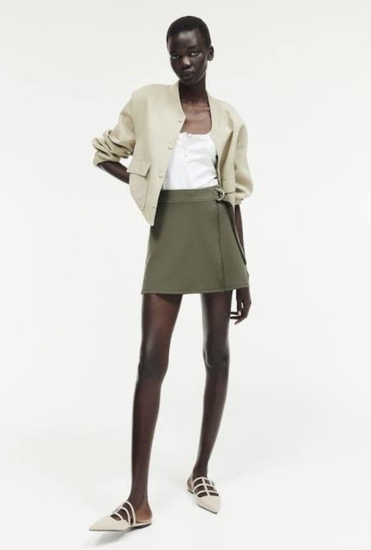H&M Wrap Skort - Olive/Dark/Army Green (Category: Skirts) located in Manila. Submitted by spacetobreathe (Listing ID 1424570251, Image 2). Description: .