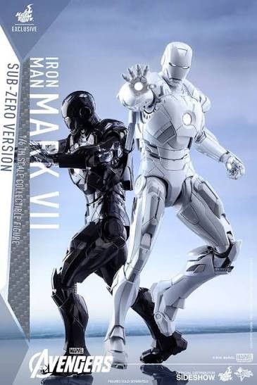 Hot Toys Iron Man Mark VII Sub-Zero & Stealth Mode (Category: Figurines & Statues) located in Quezon City. Submitted by murrietta (Listing ID 1433557371, Image 1). Description: - Iron Man Mark VII collectible figures - From the Avengers movie - Available versions: - Sub-Zero (white) - Stealth Mode (black) - 1/6 scale - Includes accessories - Includes display stands Never displayed MIB MOP: GCASH of COD MEETUP: Shangrila or megamall delivery: at b