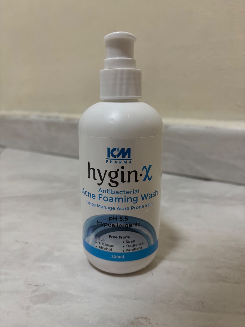 ICM Pharma Hygin-X Antibacterial Acne Foaming Wash, Beauty & Personal ...