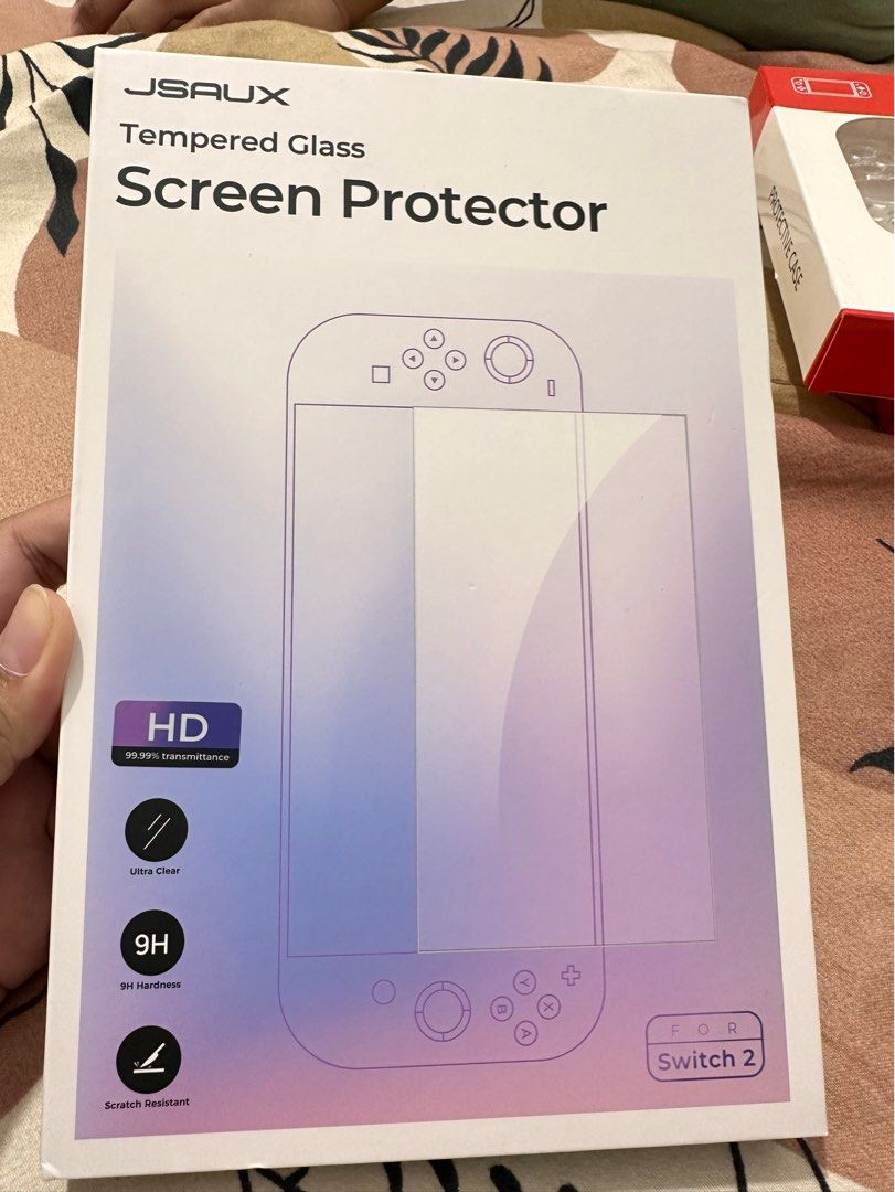 JSAUX Nintendo Switch 2 Screen Protector (1pc) (Category: Other Mobile & Gadget Accessories) located in Taguig. Submitted by declutter_mnl__ (Listing ID 1433472438, Image 1). Description: JSAUX Screen Protector for Nintendo Switch 2 (1pc only) with installation guide..