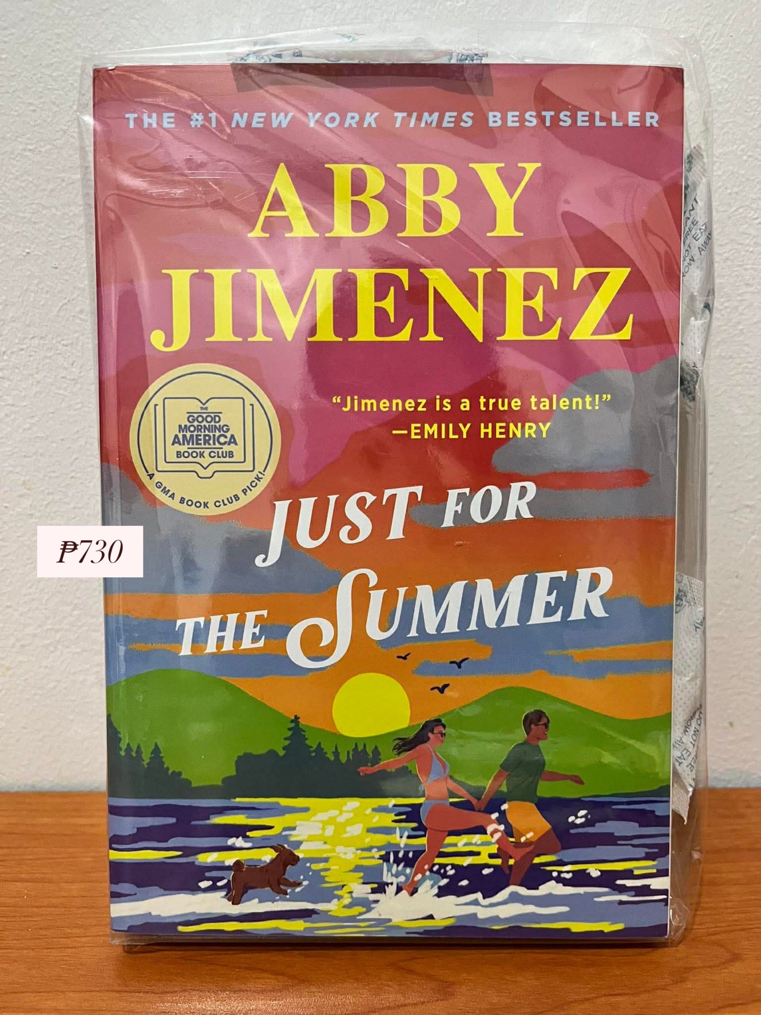 Just for the Summer by Abby Jimenez (Category: Storybooks) located in Manila. Submitted by kaiamails (Listing ID 1425348894, Image 1). Description: 📖 Just for the Summer - ₱730 *Brand new, in very good condition *Authentic 📍 Location: Valenzuela City 💵 MOP: GCash 🛵 MOD: Shipping via Lalamove/J&T/LBC/other delivery services (shipping fee shouldered by buyer) PM me if interested! Will send pictures for condi 🤗.