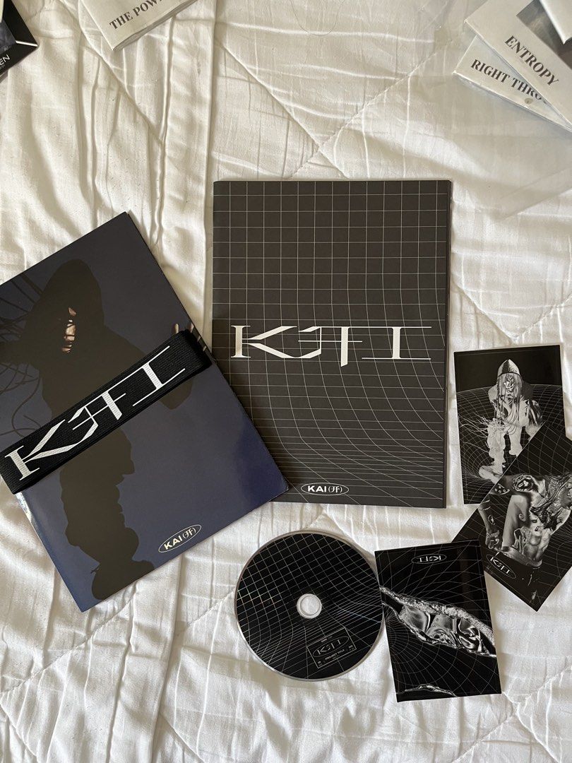 KAI (EXO) - KAI The 1st Mini Album (Category: K-Wave Merchandise) located in Manila. Submitted by marsmoving (Listing ID 1433515538, Image 1). Description: - KAI's first mini album - Includes: Album, CD, Mini Poster set, Stickers and Wristband - Photocard images: Artistic - Wristband: Features the album title.