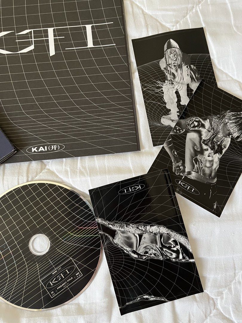 KAI (EXO) - KAI The 1st Mini Album (Category: K-Wave Merchandise) located in Manila. Submitted by marsmoving (Listing ID 1433515538, Image 3). Description: - KAI's first mini album - Includes: Album, CD, Mini Poster set, Stickers and Wristband - Photocard images: Artistic - Wristband: Features the album title.