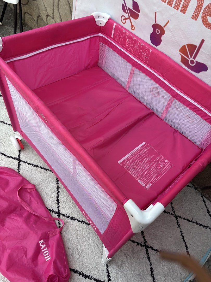 Katoji Crib and playpen foldable (Category: Cots & Cribs) located in Manila. Submitted by avalanchesonlineshopmainacount (Listing ID 1433470831, Image 2). Description: .