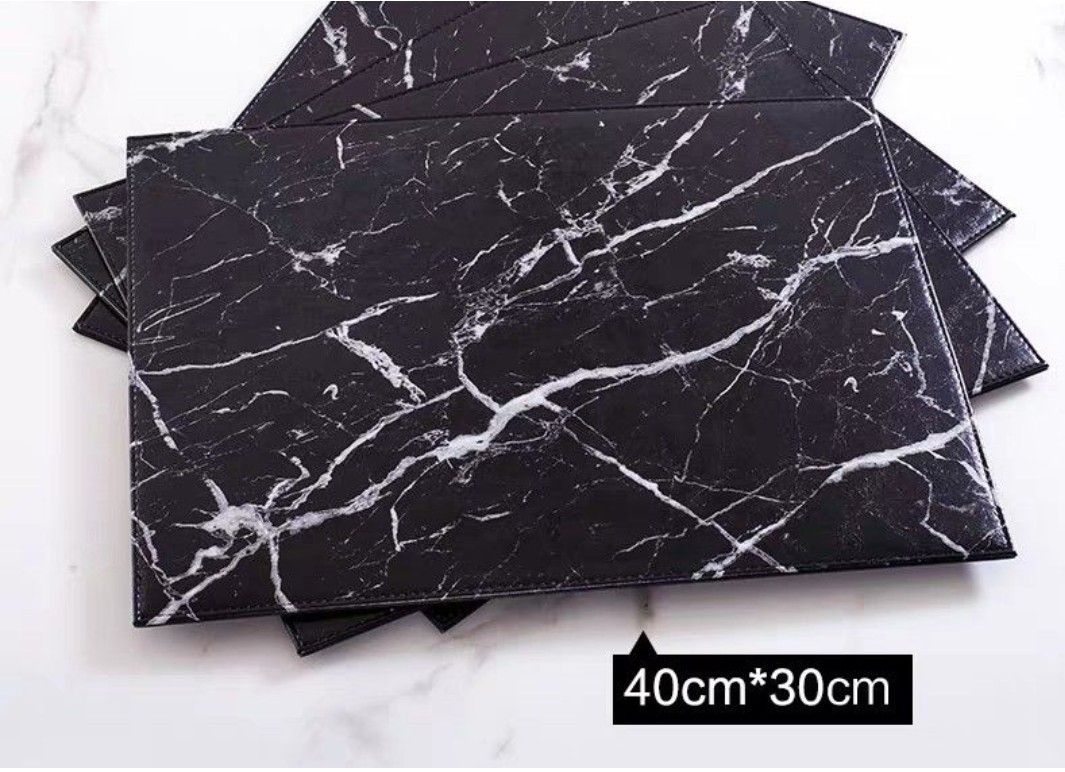 Marble Pattern Placemats - Set of 4439510291533025283