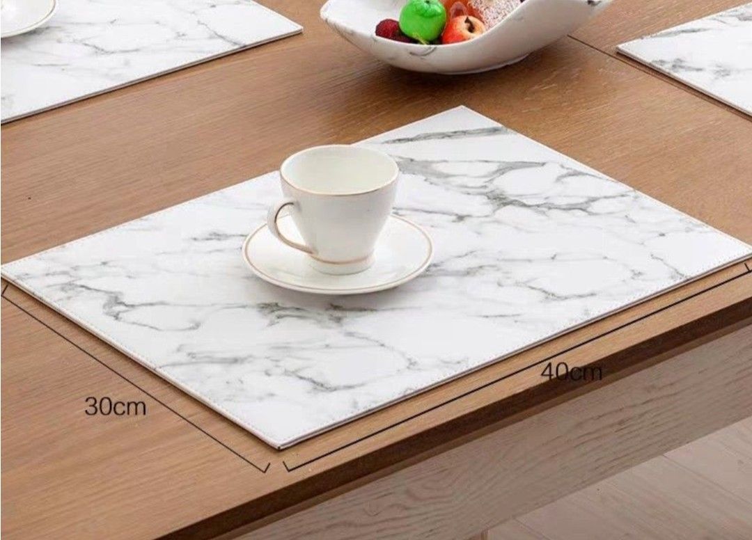 Marble Pattern Placemats - Set of 4439510291533025281