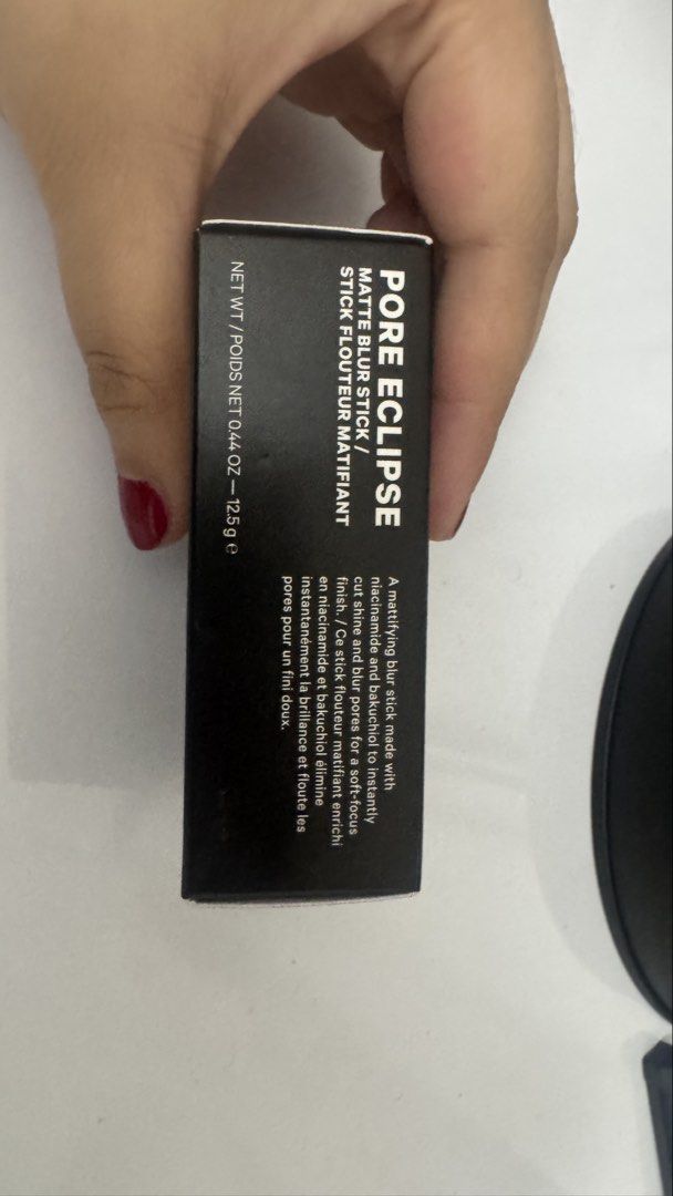 Milk Makeup Pore Eclipse Matte Blur Stick (Category: Makeup) located in Manila. Submitted by popkays (Listing ID 1433437709, Image 2). Description: - Milk Makeup Pore Eclipse Matte Blur Stick - Mattifying blur stick - Instantly cuts shine - Blurs pores for a soft-focus finish - Contains niacinamide and bakuchiol - Net weight: 0.4 oz / 12.5 g ₱500 UNOPENED.