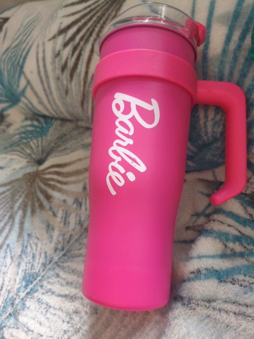 Miniso Barbie Tumbler with Handle (Category: Water Bottles & Tumblers) located in San Juan City. Submitted by carpe_diem0123 (Listing ID 1433408320, Image 1). Description: Miniso X Barbi Jumbo Tumbler.